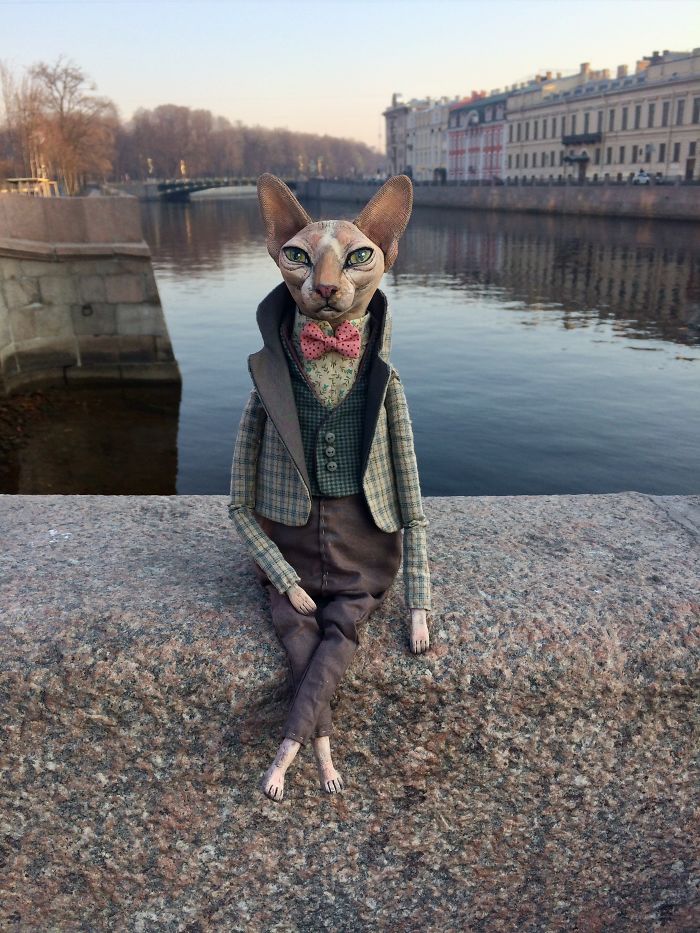 The Puppeteer From Saint Petersburg Creates Realistic Dolls Of Sphynx Cats The Puppeteer From Saint Petersburg Creates Realistic Dolls Of Sphynx Cats