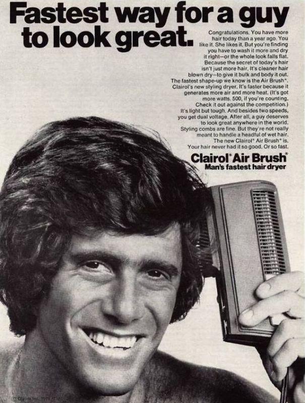 These Old Ads Showed How Much Men Were Vain With Their Hair In The 1970s