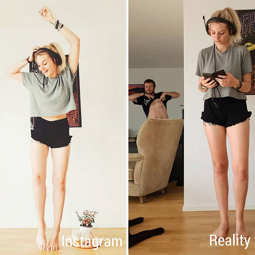 This Girl Shows In A Hilarious Way The Reality Is Different From What We See On Instagram