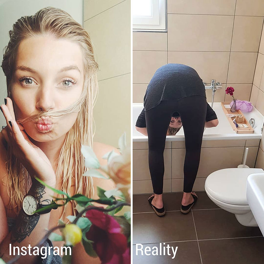 This Girl Shows In A Hilarious Way The Reality Is Different From What We See On Instagram
