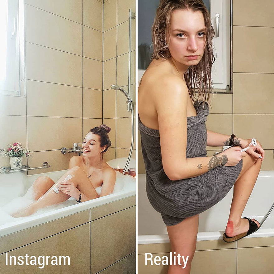 This Girl Shows In A Hilarious Way The Reality Is Different From What We See On Instagram