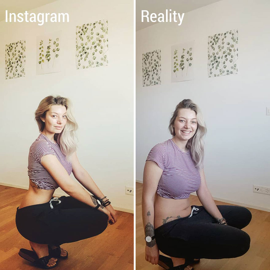 This Girl Shows In A Hilarious Way The Reality Is Different From What We See On Instagram