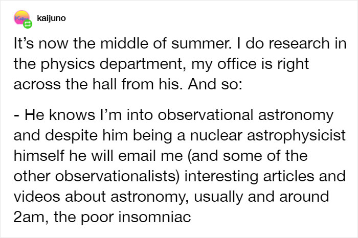 Student Posts Wholesome Facts About Her Physics Professor And Now We Want To Be His Students