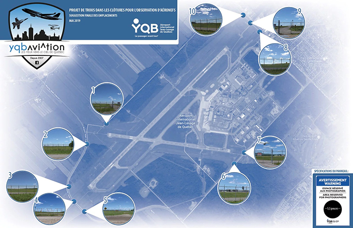 To Help Planespotting Photographers Get Shots, This Airport In Canada Had Holes Cut Out In Their Fence