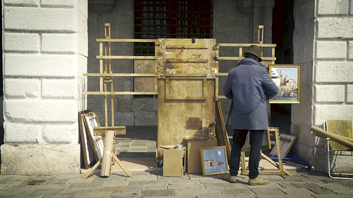 Banksy Gets Kicked Out The Venice Art Biennale After Creating Unlicensed Street Stall With Social Commentary Banksy Gets Kicked Out The Venice Art Biennale After Creating Unlicensed Street Stall With Social Commentary