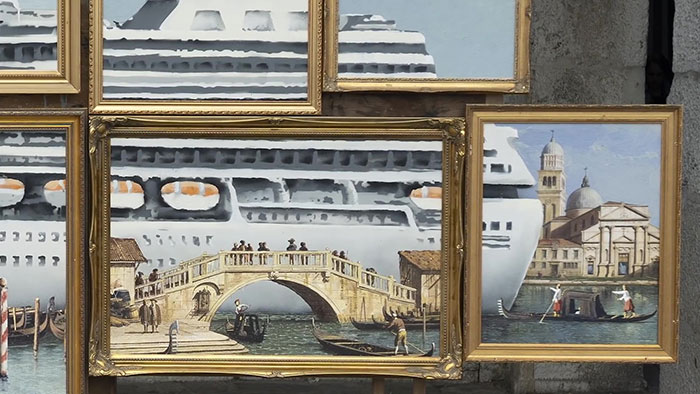 Banksy Gets Kicked Out The Venice Art Biennale After Creating Unlicensed Street Stall With Social Commentary Banksy Gets Kicked Out The Venice Art Biennale After Creating Unlicensed Street Stall With Social Commentary