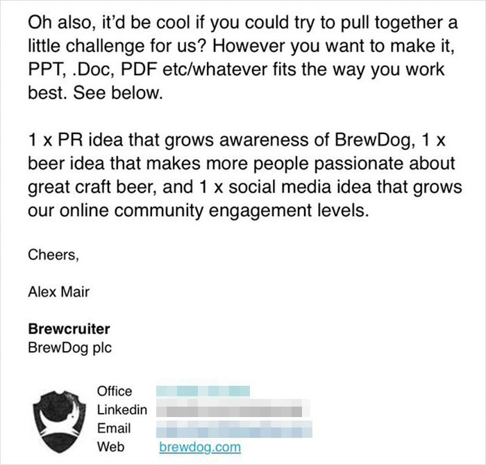 People Start Calling Out This Multinational Brewery For Stealing Their Marketing Ideas Through Fake Job Interviews (Updated With Comment From Brewdog) People Start Calling Out This Multinational Brewery For Stealing Their Marketing Ideas Through Fake Job Interviews (Updated With Comment From Brewdog)