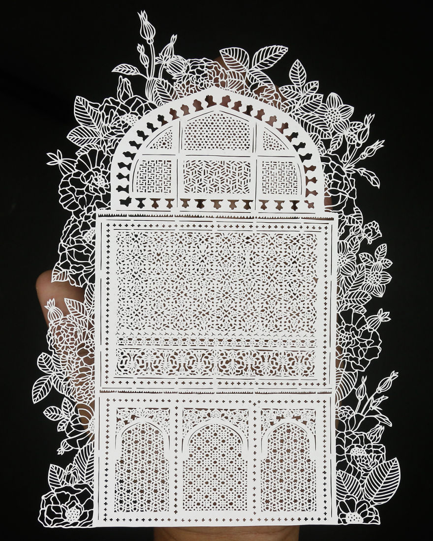 I’ve Been Experimenting With And Learning From Papercuts For More Than 6 Years, Here Are My 8 Cutouts Of Indian Havelis