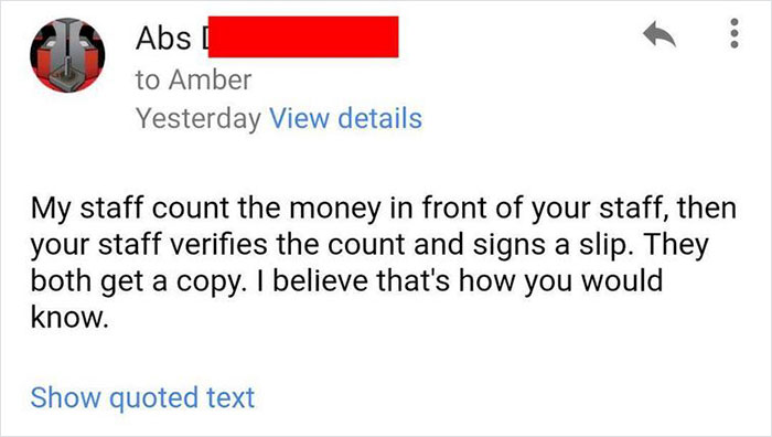 Entitled Charity Employee Doesn't Understand Basic Economics, Ends Up Losing $6000 Worth Of Equipment From Donor With Her Attitude Entitled Charity Employee Doesn't Understand Basic Economics, Ends Up Losing $6000 Worth Of Equipment From Donor With Her Attitude