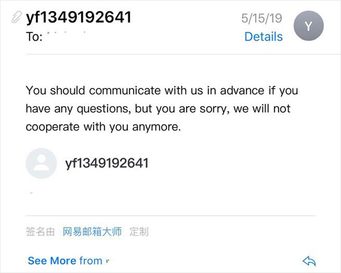 Woman Leaves 1 Star Review For Nail Powder Received From Chinese Company, They Try To Harass Her Into Changing It