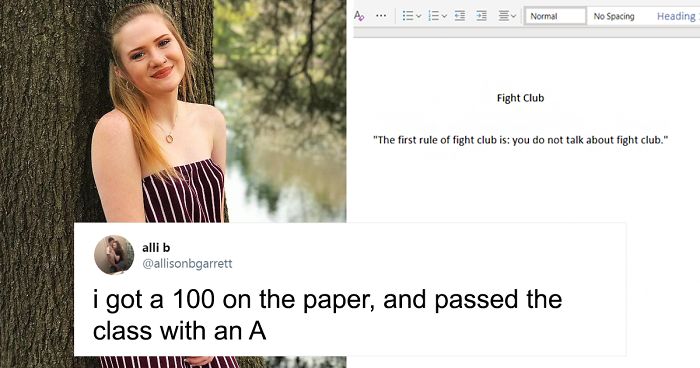 This Student Wrote A One-Sentence Review Of Fight Club And Got An A