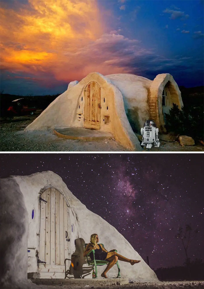 Adobe Dome In The Desert, Terlingua, Texas