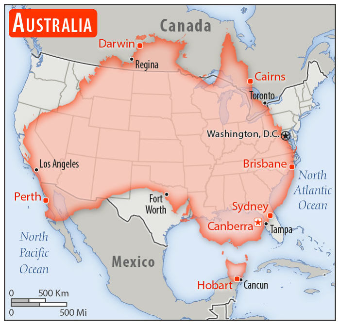 Comparative Us Maps 30 Countries Compared To The United States With A Real Scale ...