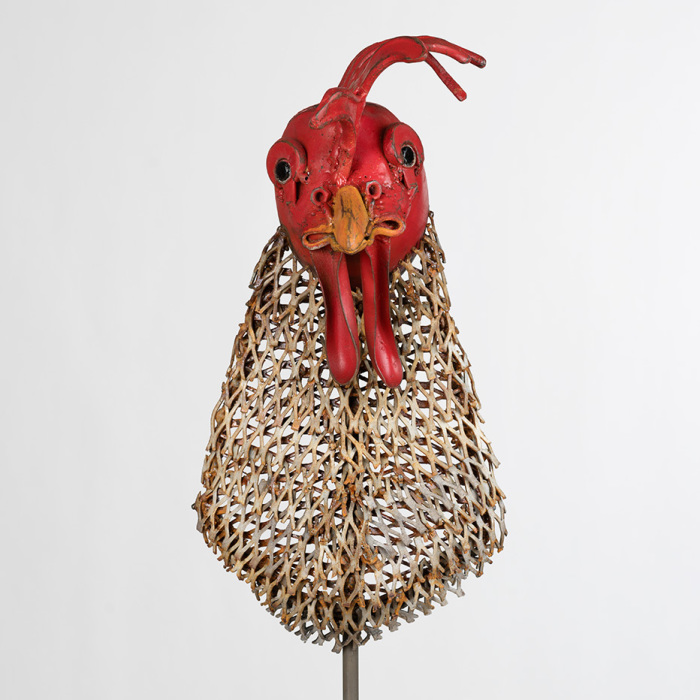 I Make “Barnyard Portraits” From Scrap Metal I Find On Farms