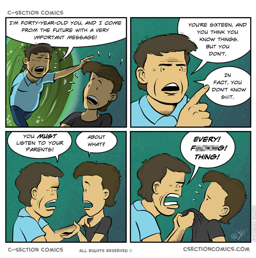 16 Unusual Comics About The Good, The Bad, And The Funny Parts Of Life, By C-Section Comics