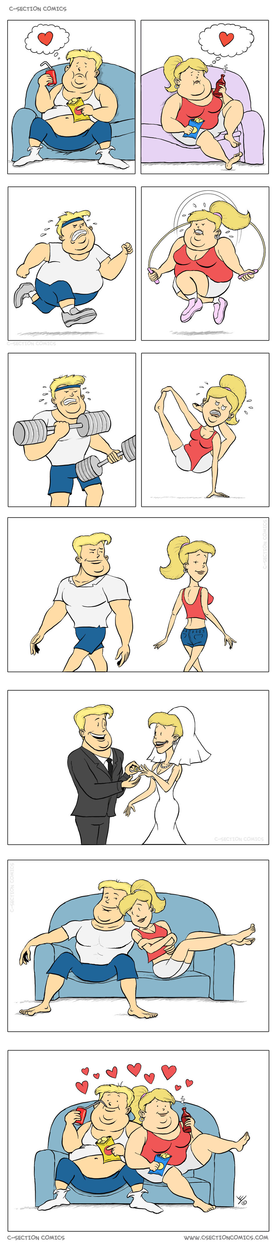 16 Unusual Comics About The Good, The Bad, And The Funny Parts Of Life, By C-Section Comics