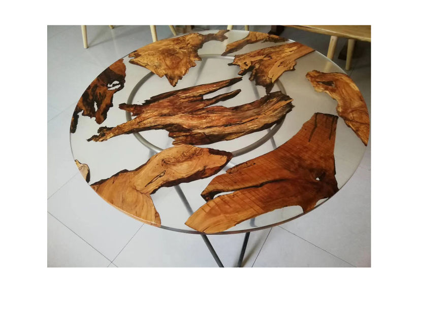 We Made Those Unique Table Setting Made By Resin Wood, Perfect Coffee Table, Dinner Table, Table For Commercial Display, Museum, Art Gallery We Made Those Unique Table Setting Made By Resin Wood, Perfect Coffee Table, Dinner Table, Table For Commercial Display, Museum, Art Gallery