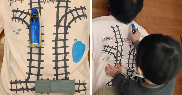 This Dad Created A T-Shirt That Makes His Kid Give Him A Massage