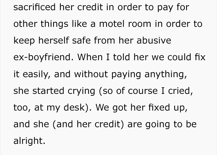 Woman Can't Make Loan Payments Because She Needs To Get Away From An Abusive Partner And This Loan Counselor Helps Her Out Woman Can't Make Loan Payments Because She Needs To Get Away From An Abusive Partner And This Loan Counselor Helps Her Out