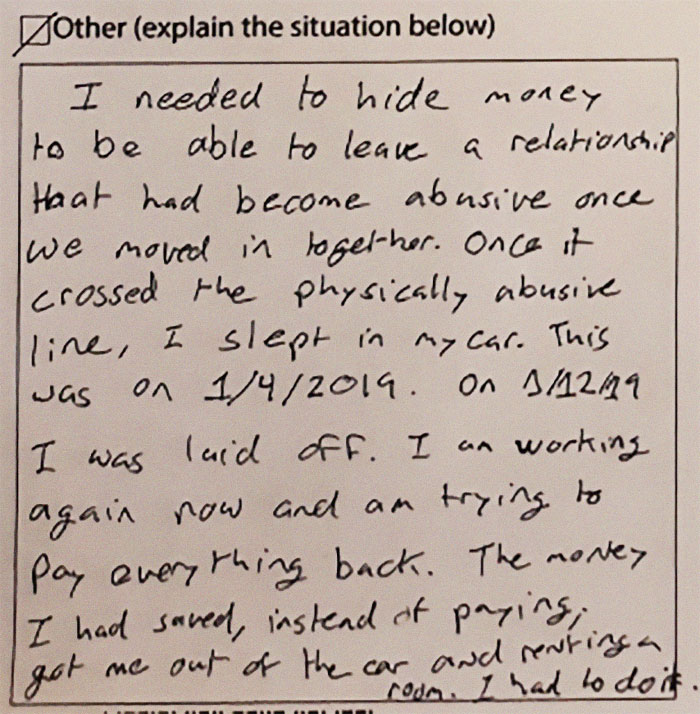 Woman Can't Make Loan Payments Because She Needs To Get Away From An Abusive Partner And This Loan Counselor Helps Her Out Woman Can't Make Loan Payments Because She Needs To Get Away From An Abusive Partner And This Loan Counselor Helps Her Out