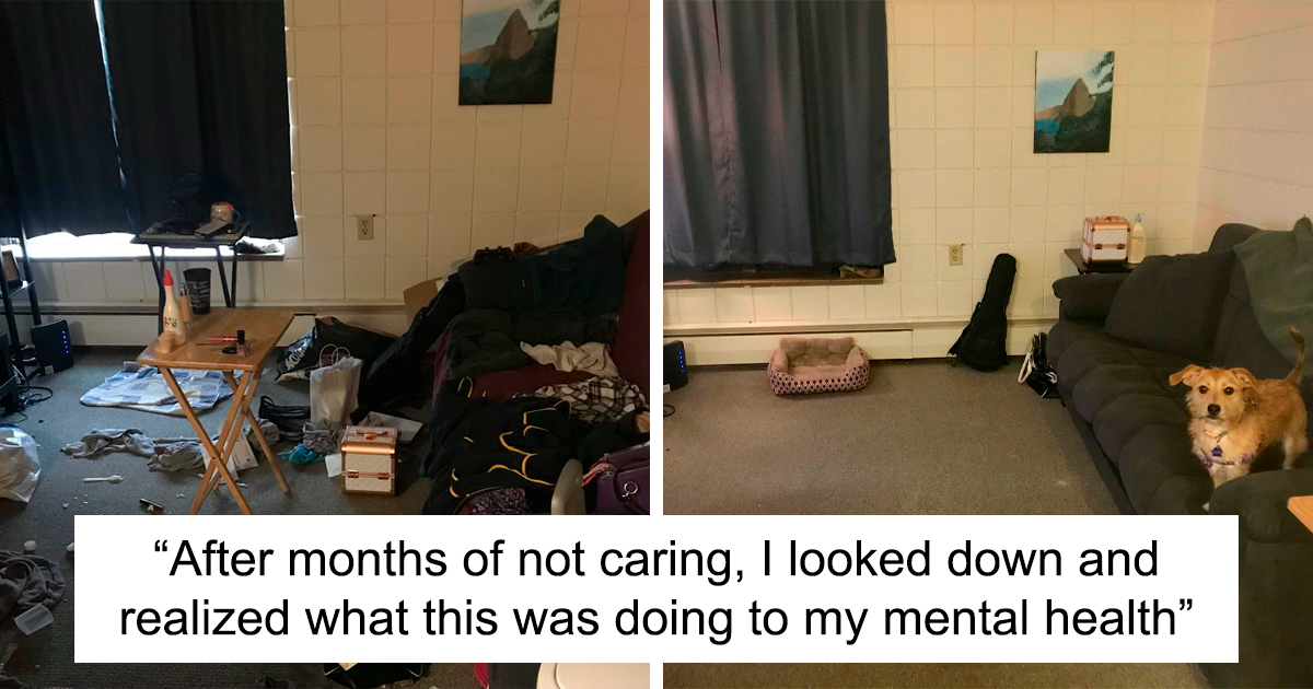 28 Before & After Bedroom Photos Of People Who Suffer From Depression