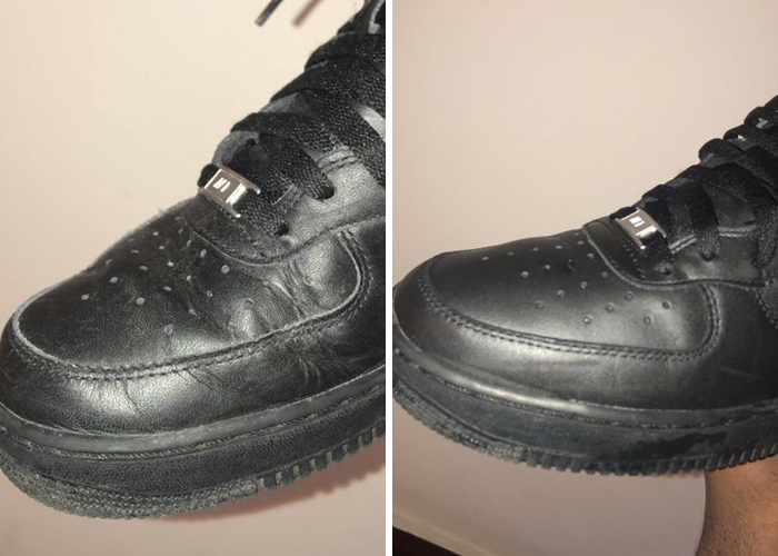 Woman Shows A Method To Remove Creases From Your Sneakers, People Try It And Post Their Before & After Results Woman Shows A Method To Remove Creases From Your Sneakers, People Try It And Post Their Before & After Results