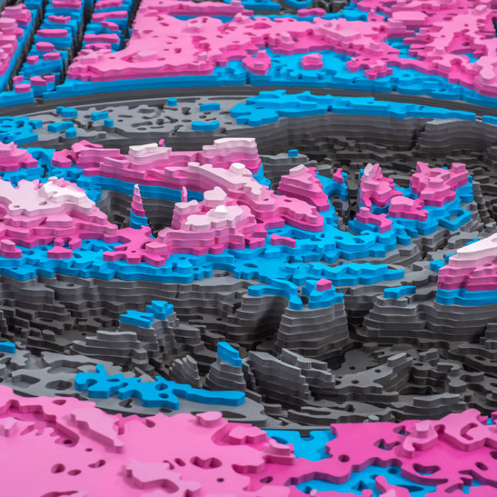 I Spent 5 Years Making These Topographic Sculptures, Each With Up To 2500 Individual Pieces