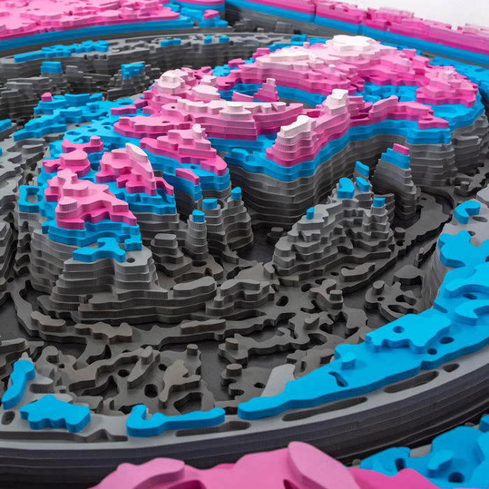 I Spent 5 Years Making These Topographic Sculptures, Each With Up To 2500 Individual Pieces
