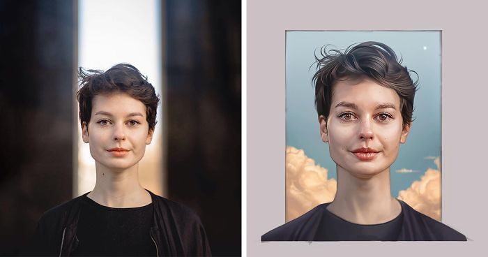 I Asked 16 Artists To Draw My Portrait Photos In Their Style