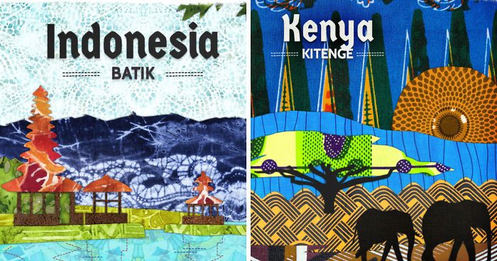 We Created Stunning Landscapes From The Unique Fabrics Made There