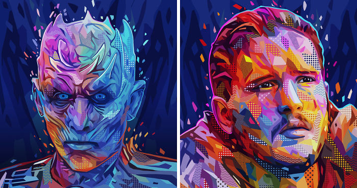 I Reinterpreted The Game Of Thrones, Stranger Things And Star Wars Pop Culture Icons (31 Illustrations)