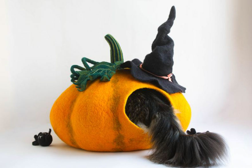 Pumpkin Cat Bed