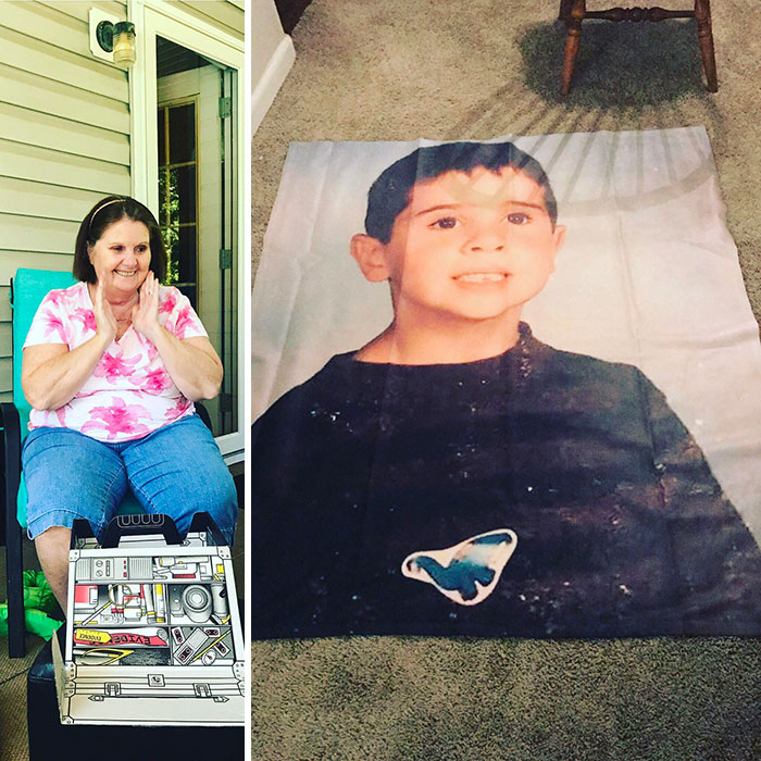 My Mom Has Been Complaining About This School Picture For Almost 20 Years Now. I Decided To Immortalize It For Her For Mother's Day