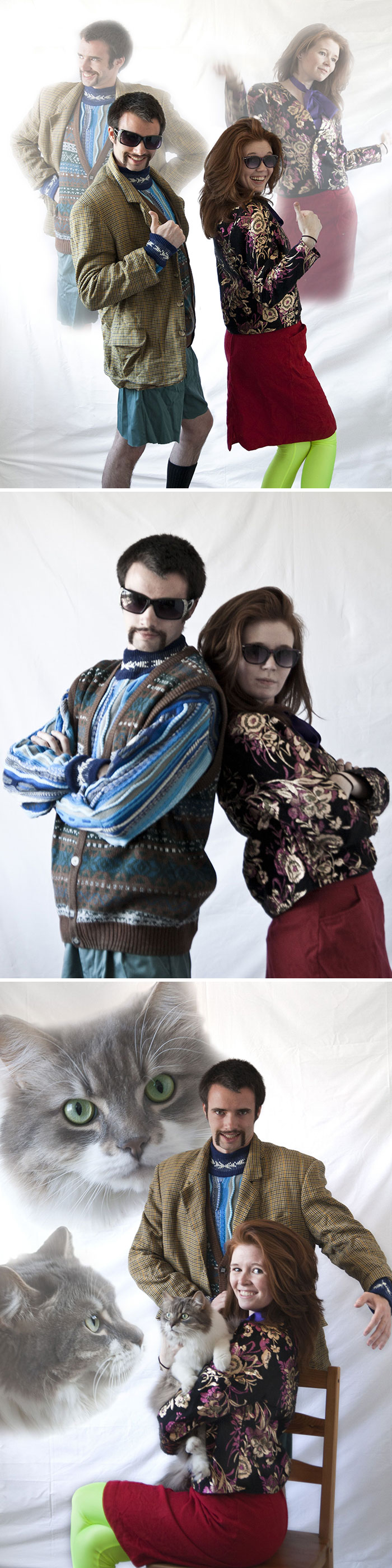 My Mom Wanted A Nice Picture Of Me And My Sister For Mother's Day. Well She's Getting These Instead