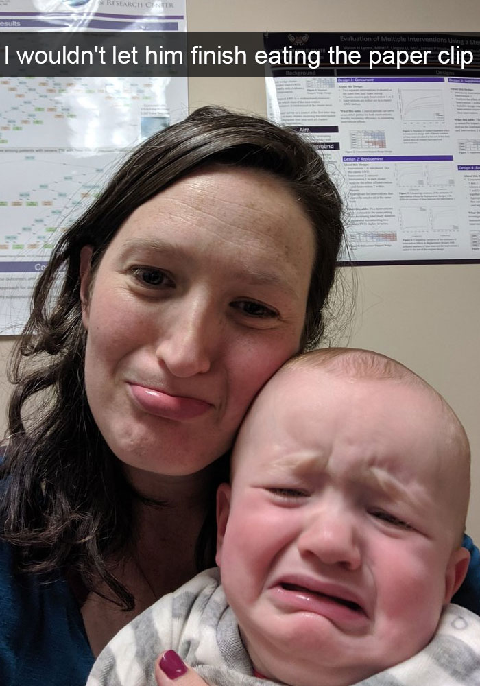 I Wouldn't Let Him Finish Eating The Paper Clip