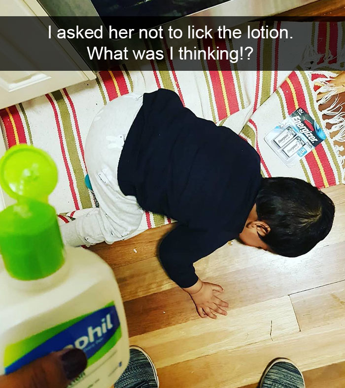 I Asked Her Not To Lick The Lotion. What Was I Thinking!?