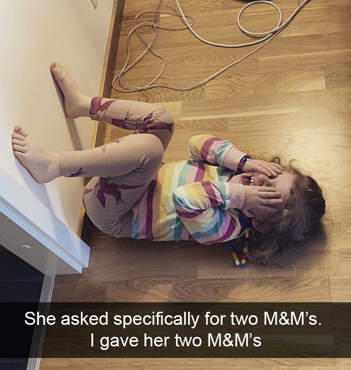 She Asked Specifically For Two M&m’s. I Gave Her Two M&m’s