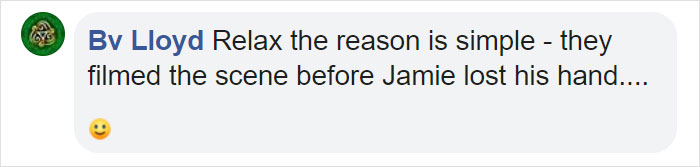 GoT Fails Once Again By Forgetting That Jaime Doesn't Have A Hand GoT Fails Once Again By Forgetting That Jaime Doesn't Have A Hand
