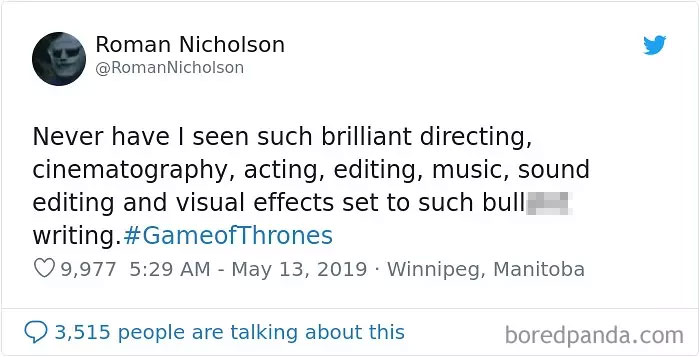 Got Writing Reaction