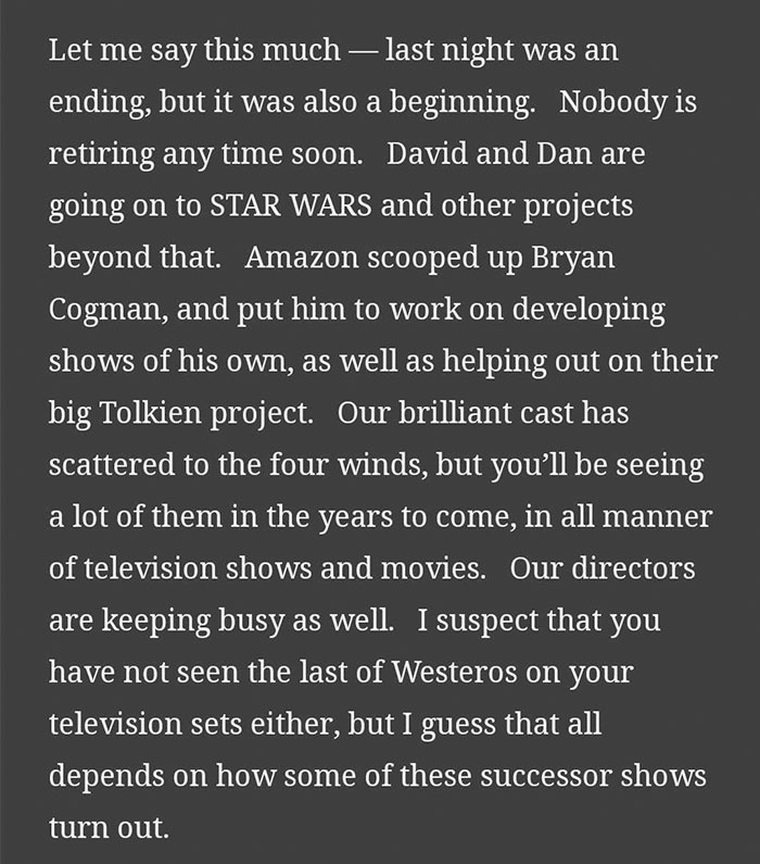 George R.R. Martin Reveals Ending In Books Will Be Different From Series Finale George R.R. Martin Reveals Ending In Books Will Be Different From Series Finale