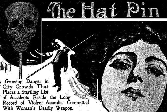 20th-Century Women Protected Themselves From Sexual Predators With Hatpins And Men Tried To Ban Them