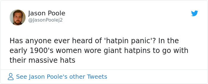 20th-Century Women Protected Themselves From Sexual Predators With Hatpins And Men Tried To Ban Them