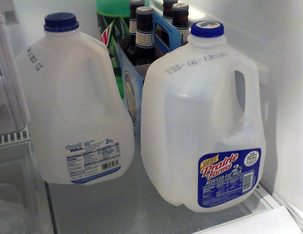 My Roommate Puts The Empty Milk Containers Back Into The Fridge