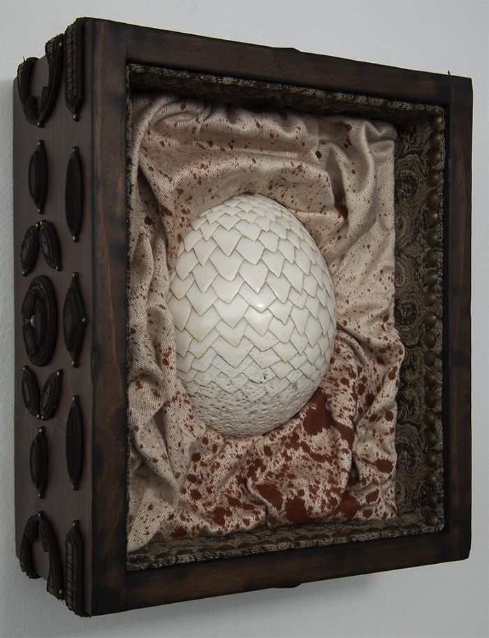 I Carved An Ostrich Egg Into A Game Of Thrones Dragon Egg Light
