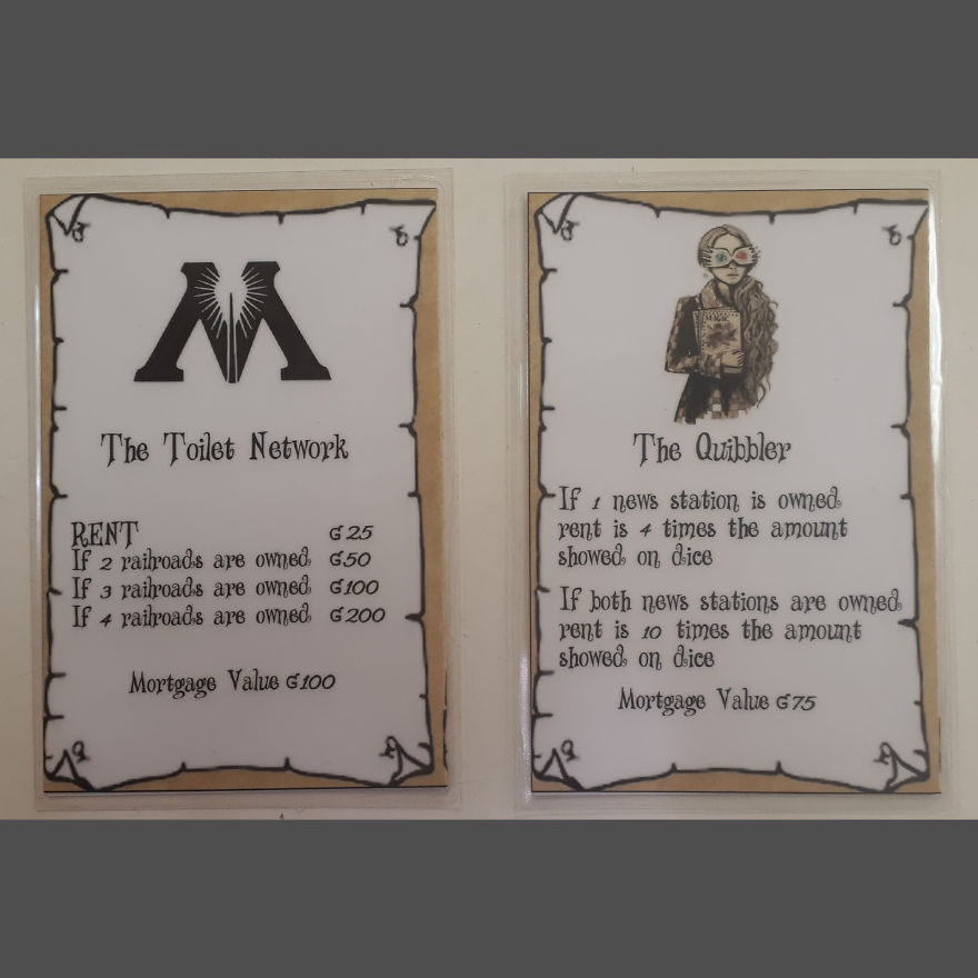 I Made My Own Harry Potter Monopoly I Made My Own Harry Potter Monopoly