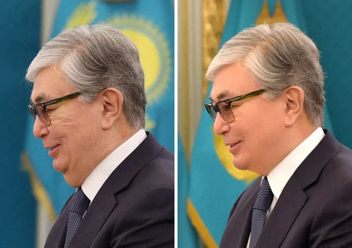 Kazakhstan Is Photoshopping Their Leader's Photos And They Are Not Even Trying To Be Subtle Kazakhstan Is Photoshopping Their Leader's Photos And They Are Not Even Trying To Be Subtle