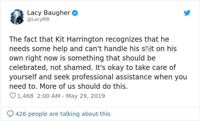 Someone Starts Making Fun Of Kit Harrington Checking Into Rehab, Gets Shut Down By Fans Someone Starts Making Fun Of Kit Harrington Checking Into Rehab, Gets Shut Down By Fans