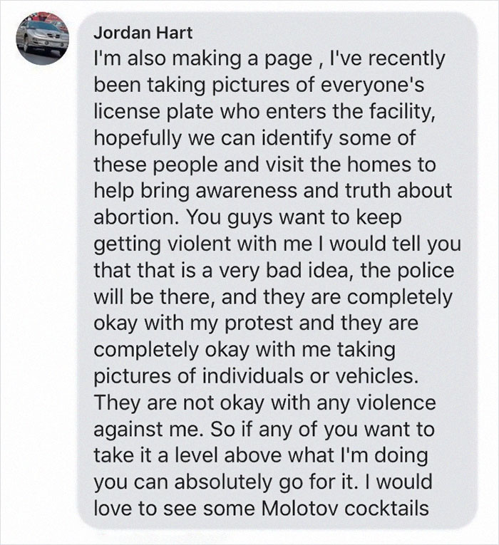 Guy Takes Pictures Of Car License Plates Outside Planned Parenthood To Later ‘Educate’ Women At Their Homes Guy Takes Pictures Of Car License Plates Outside Planned Parenthood To Later ‘Educate’ Women At Their Homes