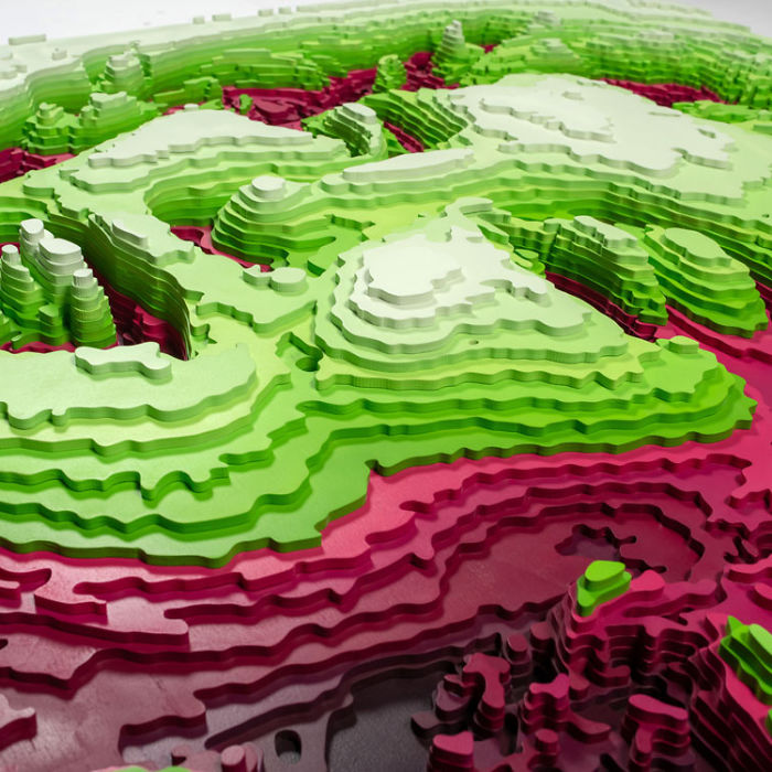 I Spent 5 Years Making These Topographic Sculptures, Each With Up To 2500 Individual Pieces I Spent 5 Years Making These Topographic Sculptures, Each With Up To 2500 Individual Pieces