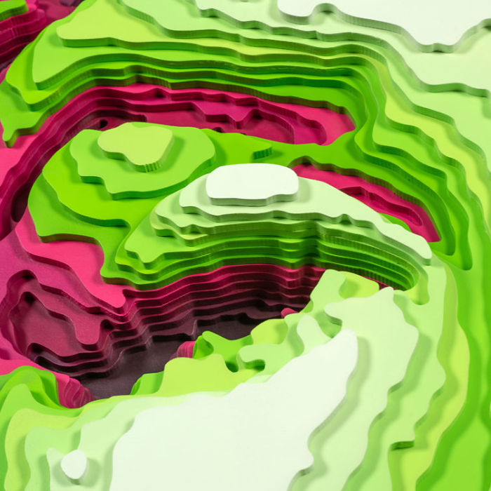 I Spent 5 Years Making These Topographic Sculptures, Each With Up To 2500 Individual Pieces